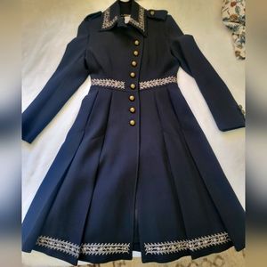 Karen Millen Black Military Coat